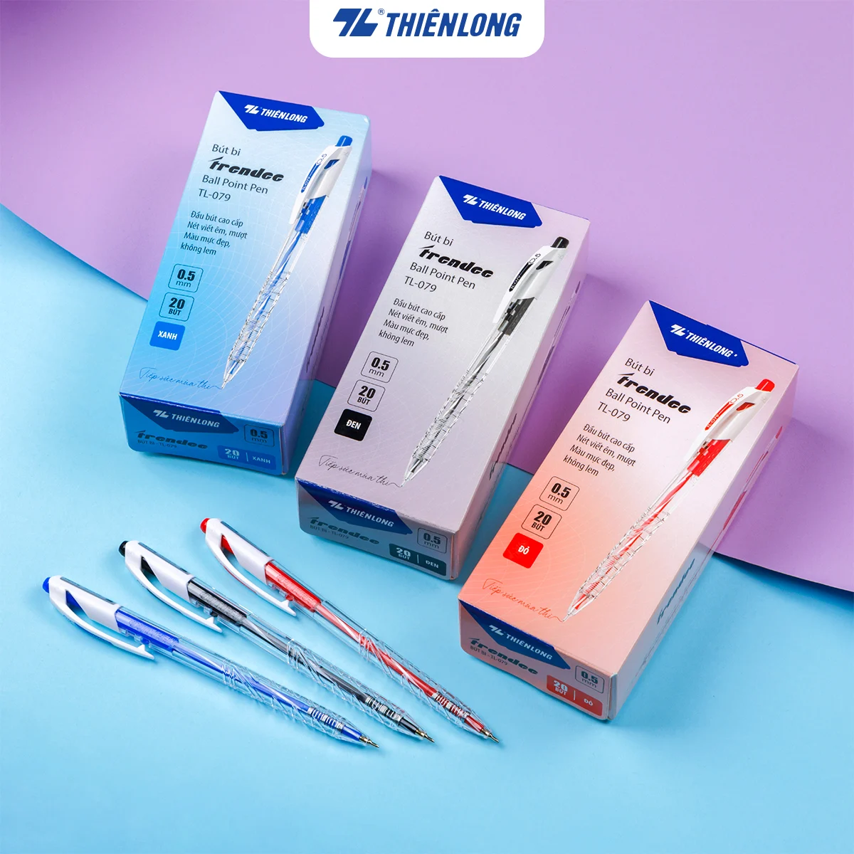 Bút bi Thiên Long TL - 079 Đen
